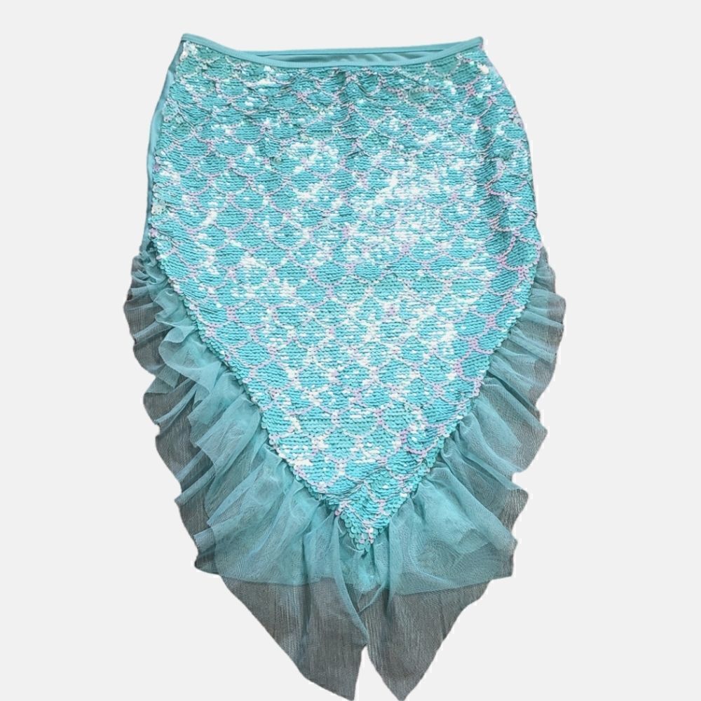 Wonder Nation Mermaid Sequined Swim Skirt Sz M (7-8)